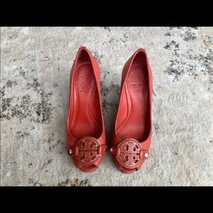 Tory Burch Lobster Red Wedge - 5